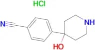 4-(4-Hydroxypiperidin-4-yl)benzonitrile hydrochloride