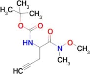 Tert-Butyl (1-(methoxy(methyl)amino)-1-oxopent-4-yn-2-yl)carbamate