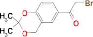 2-BROMO-1-(2,2-DIMETHYL-4H-1,3-BENZODIOXIN-6-YL)ETHANONE