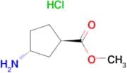 (1R,3R)-Methyl-3-aminocyclopentanecarboxylate hydrochloride