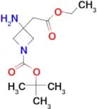 TERT-BUTYL 3-AMINO-3-(2-ETHOXY-2-OXOETHYL)AZETIDINE-1-CARBOXYLATE