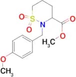 METHYL 2-(4-METHOXYBENZYL)-1,2-THIAZINANE-3-CARBOXYLATE 1,1-DIOXIDE