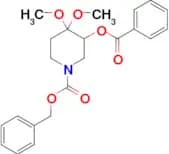 BENZYL 3-(BENZOYLOXY)-4,4-DIMETHOXYPIPERIDINE-1-CARBOXYLATE