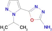 5-(1-isopropyl-1H-pyrazol-5-yl)-1,3,4-oxadiazol-2-amine