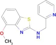 4-methoxy-N-(pyridin-2-ylmethyl)-1,3-benzothiazol-2-amine