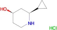 Rac-(2S,4R)-2-cyclopropyl-4-piperidinol hydrochloride