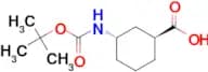 (1S,3S)-3-{[(TERT-BUTOXY)CARBONYL]AMINOCYCLOHEXANE-1-CARBOXYLIC ACID