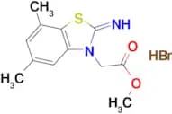 Methyl 2-(2-imino-5,7-dimethylbenzo[d]thiazol-3(2H)-yl)acetate hydrobromide