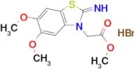 Methyl 2-(2-imino-5,6-dimethoxybenzo[d]thiazol-3(2H)-yl)acetate hydrobromide