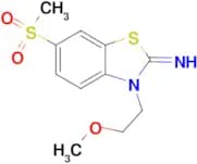 3-(2-methoxyethyl)-6-(methylsulfonyl)benzo[d]thiazol-2(3H)-imine
