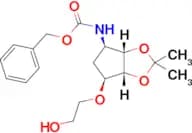 Benzyl ((3aS,4R,6S,6aR)-6-(2-hydroxyethoxy)-2,2-dimethyltetrahydro-3aH-cyclopenta[d][1,3]dioxol-4-…