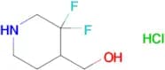 (3,3-difluoropiperidin-4-yl)methanol hydrochloride