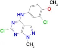6-Chloro-N-(3-chloro-4-methoxyphenyl)-1-methyl-1H-pyrazolo[3,4-d]pyrimidin-4-amine