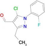 5-chloro-3-ethyl-1-(2-fluorophenyl)-1H-pyrazole-4-carbaldehyde
