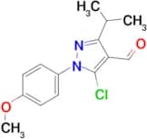 5-chloro-1-(4-methoxyphenyl)-3-(propan-2-yl)-1H-pyrazole-4-carbaldehyde
