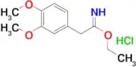 Ethyl 2-(3,4-dimethoxyphenyl)ethanecarboximidate hydrochloride