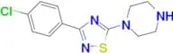 1-[3-(4-chlorophenyl)-1,2,4-thiadiazol-5-yl]piperazine