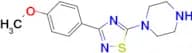 1-[3-(4-methoxyphenyl)-1,2,4-thiadiazol-5-yl]piperazine