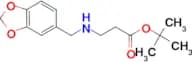 Tert-butyl 3-{[(2H-1,3-benzodioxol-5-yl)methyl]amino}propanoate