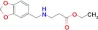 Ethyl 3-{[(2H-1,3-benzodioxol-5-yl)methyl]amino}propanoate