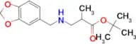 Tert-butyl 3-{[(2H-1,3-benzodioxol-5-yl)methyl]amino}-2-methylpropanoate