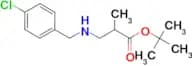 Tert-butyl 3-{[(4-chlorophenyl)methyl]amino}-2-methylpropanoate