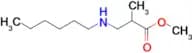 Methyl 3-(hexylamino)-2-methylpropanoate