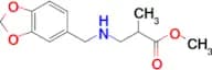 Methyl 3-{[(2H-1,3-benzodioxol-5-yl)methyl]amino}-2-methylpropanoate