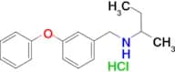 (butan-2-yl)[(3-phenoxyphenyl)methyl]amine hydrochloride