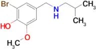 2-bromo-6-methoxy-4-{[(2-methylpropyl)amino]methyl}phenol