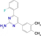 4-(3,4-dimethylphenyl)-6-(2-fluorophenyl)pyrimidin-2-amine