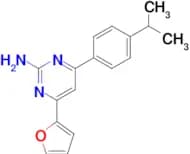 4-(furan-2-yl)-6-[4-(propan-2-yl)phenyl]pyrimidin-2-amine