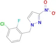 1-[(3-chloro-2-fluorophenyl)methyl]-3-nitro-1H-pyrazole