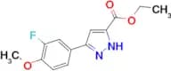 Ethyl 5-(3-fluoro-4-methoxyphenyl)-1H-pyrazole-3-carboxylate