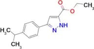 Ethyl 5-[4-(propan-2-yl)phenyl]-1H-pyrazole-3-carboxylate