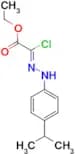 Ethyl (2Z)-2-chloro-2-{2-[4-(propan-2-yl)phenyl]hydrazin-1-ylidene}acetate