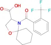 4-[2-(trifluoromethyl)benzoyl]-1-oxa-4-azaspiro[4.5]decane-3-carboxylic acid