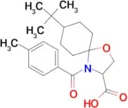 8-tert-butyl-4-(4-methylbenzoyl)-1-oxa-4-azaspiro[4.5]decane-3-carboxylic acid