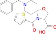 8-benzyl-4-(thiophene-2-carbonyl)-1-oxa-4,8-diazaspiro[4.5]decane-3-carboxylic acid