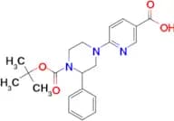6-{4-[(tert-butoxy)carbonyl]-3-phenylpiperazin-1-yl}pyridine-3-carboxylic acid