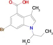 6-BROMO-1-(SEC-BUTYL)-3-METHYL-1H-INDOLE-4-CARBOXYLIC ACID