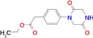 ETHYL 2-(4-(2,5-DIOXOPIPERAZIN-1-YL)PHENYL)ACETATE
