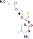 ((2S,5R)-5-(4-AMINO-5-FLUORO-2-OXOPYRIMIDIN-1(2H)-YL)-1,3-OXATHIOLAN-2-YL)METHYL BUTYRATE