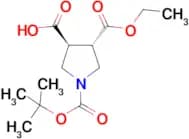 (3S,4S)-1-(TERT-BUTOXYCARBONYL)-4-(ETHOXYCARBONYL)PYRROLIDINE-3-CARBOXYLIC ACID