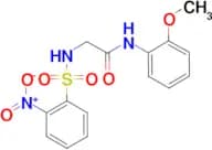 N-(2-METHOXYPHENYL)-2-(2-NITROPHENYLSULFONAMIDO)ACETAMIDE