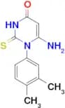 6-amino-1-(3,4-dimethylphenyl)-2-sulfanylidene-1,2,3,4-tetrahydropyrimidin-4-one