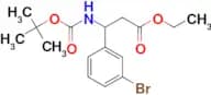 ethyl 3-(3-bromophenyl)-3-[(tert-butoxycarbonyl)amino]propanoate