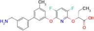 (R)-2-((6-((3'-(Aminomethyl)-5-methyl-[1,1'-biphenyl]-3-yl)oxy)-3,5-difluoropyridin-2-yl)oxy)butan…