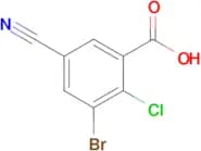 3-Bromo-2-chloro-5-cyanobenzoic acid