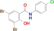 3,5-Dibromo-N-(4-chloro-phenyl)-2-hydroxy-benzamide